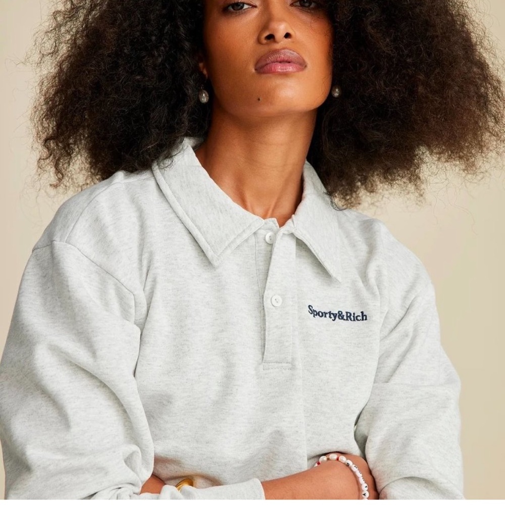 SPORTY & RICH Gray Sweatshirt S